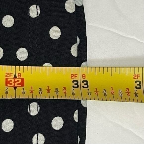 Banana Republic Drop Gather Waist Black & White Polka Dot Dress NWOT Size S - Picture 11 of 11